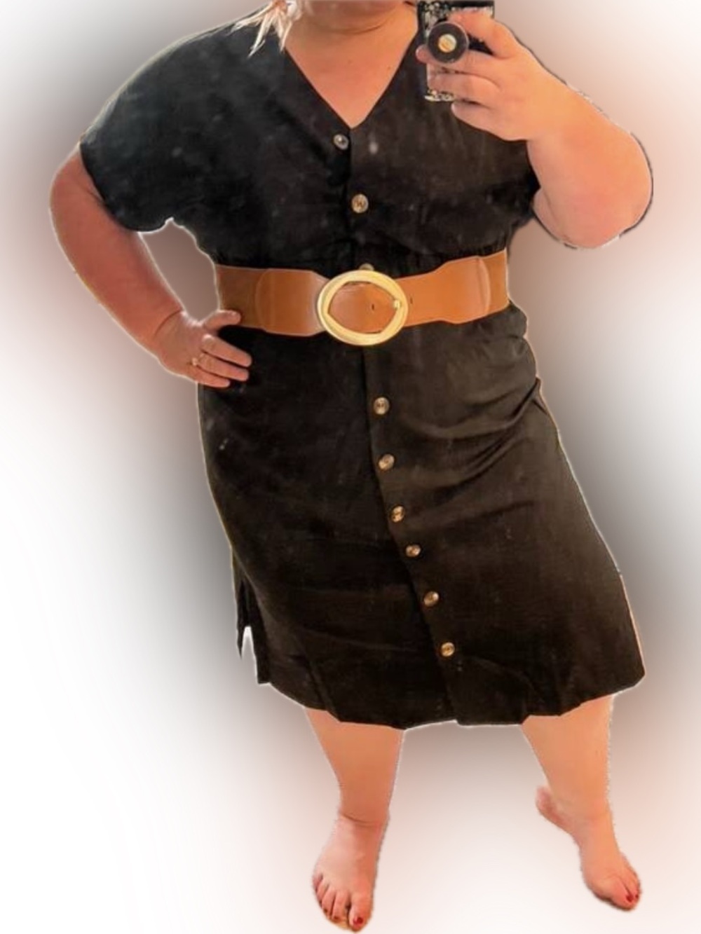🤎 PLUS Faux Leather Stretch Belt 🤎 - Picture 6 of 7